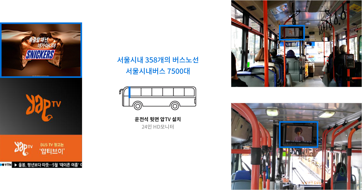 버스 내부광고 이미지 2